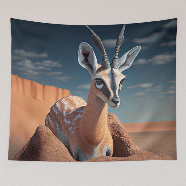 Item preview, A Gloved Gazelle in Crumble Digital Painting designed and sold by CodeAndColors.