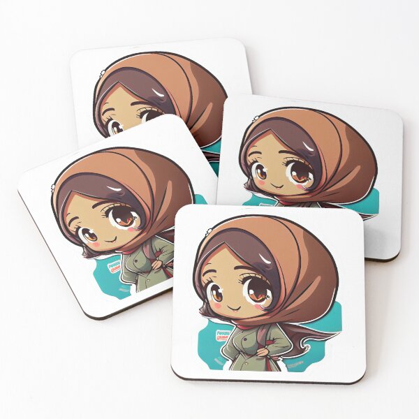 Item preview, Beautiful Anime Arab Hijab Head Scarf Beautiful Girl designed and sold by MrBadDream.