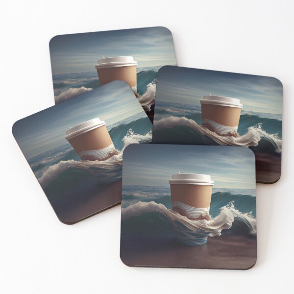 Item preview, Caffeine and the Sea Digital Painting designed and sold by CodeAndColors.