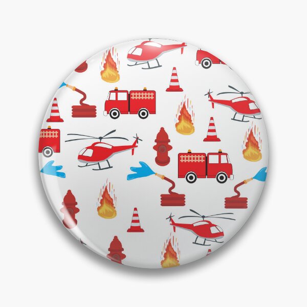 Item preview, Red Transport Fire Truck Engine Brigade Pattern designed and sold by idovedesign.