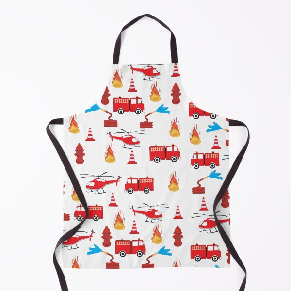 Item preview, Red Transport Fire Truck Engine Brigade Pattern designed and sold by idovedesign.