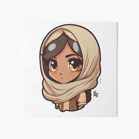 cute muslim girl Art Board Print for Sale by muslim-ah