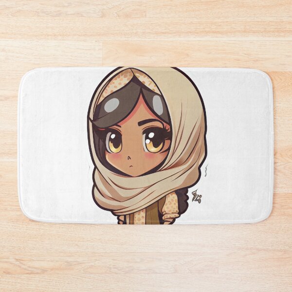 Item preview, Cute Anime Arab Hijab Head Scarf Beautiful Girl designed and sold by MrBadDream.