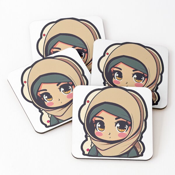 Item preview, Awesome Anime Arab Hijab Head Scarf Beautiful Girl designed and sold by MrBadDream.