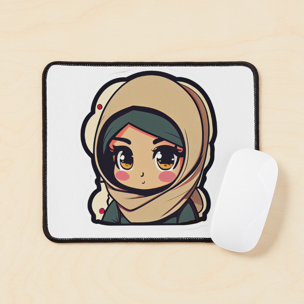 Beautiful Girl in Hijab Cartoon iPad Case & Skin for Sale by MrBadDream