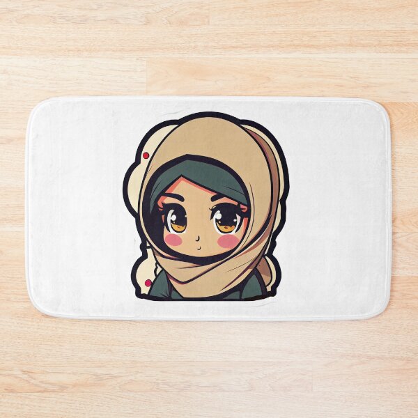 Item preview, Awesome Anime Arab Hijab Head Scarf Beautiful Girl designed and sold by MrBadDream.