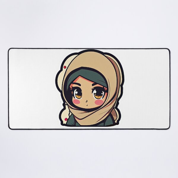 Beautiful Girl in Hijab Cartoon iPad Case & Skin for Sale by MrBadDream