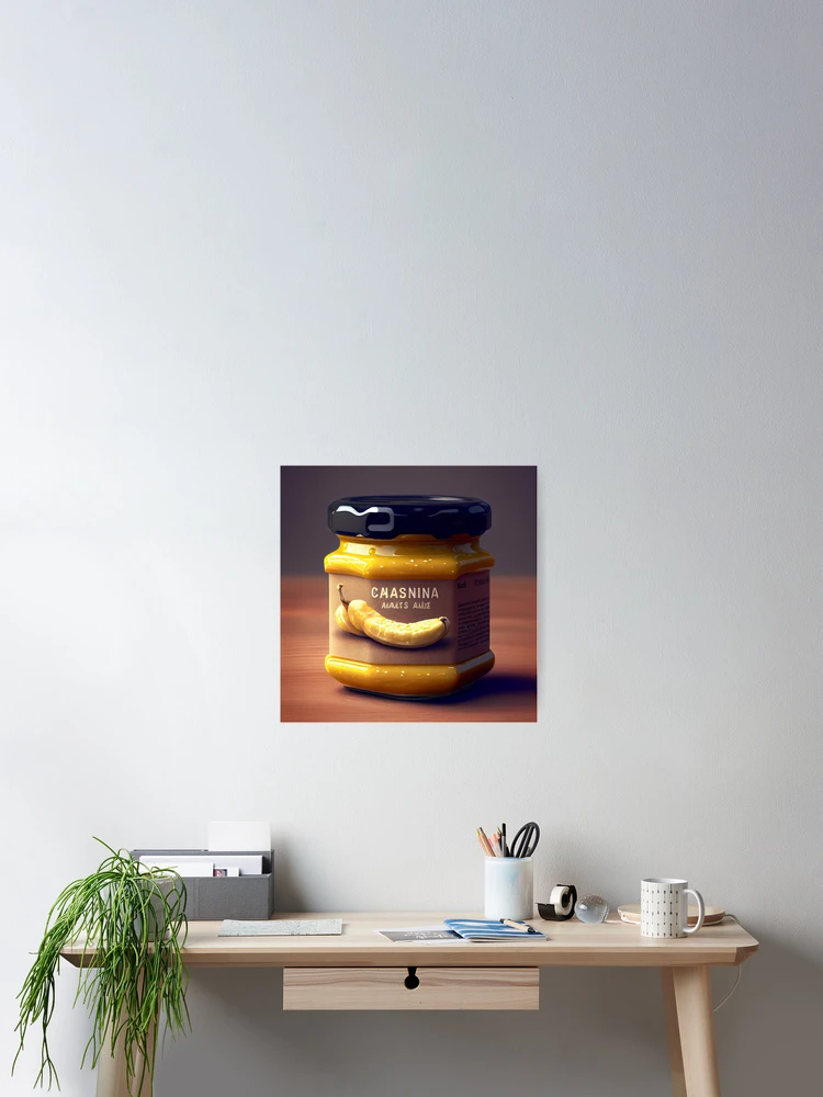 Imagen 2 de 3, Póster con la obra Cheesy Banana Jam Digital Painting, diseñada y vendida por CodeAndColors.