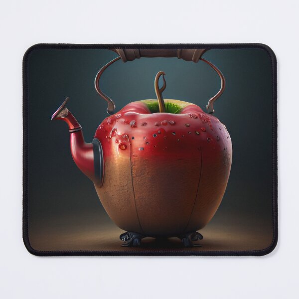 Item preview, A Step Lately Apple Kettle Digital Painting designed and sold by CodeAndColors.