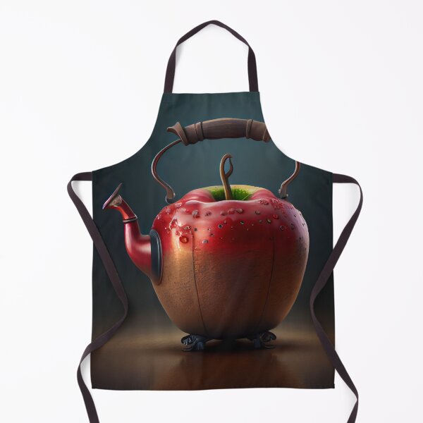 Item preview, A Step Lately Apple Kettle Digital Painting designed and sold by CodeAndColors.