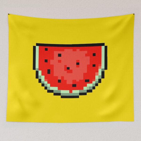 Item preview, The slice of watermelon - pixel art designed and sold by The Iconic Minimalist.