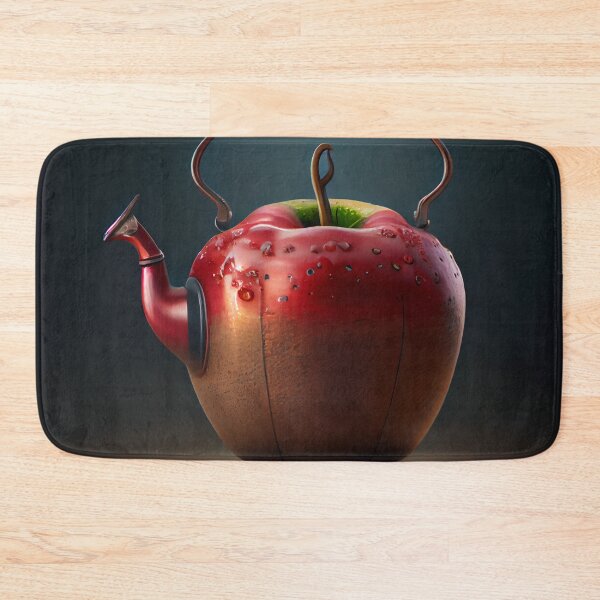 Item preview, A Step Lately Apple Kettle Digital Painting designed and sold by CodeAndColors.