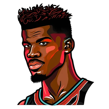 Artwork thumbnail, Jimmy Butler Abstract by HomemadeHoops