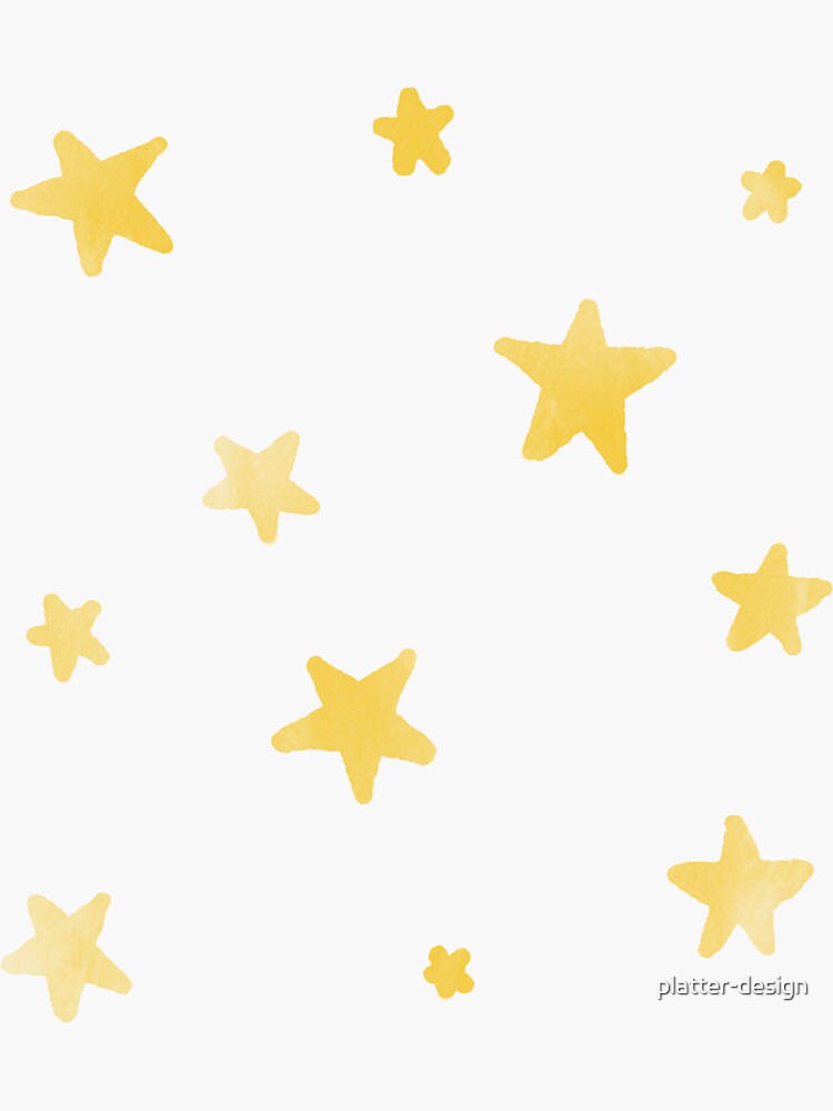 Gold Stars Pack Sticker for Sale by SoccaTamam
