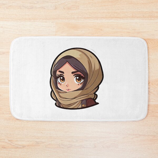 Item preview, Attractive Anime Arab Hijab Head Scarf Beautiful Girl designed and sold by MrBadDream.