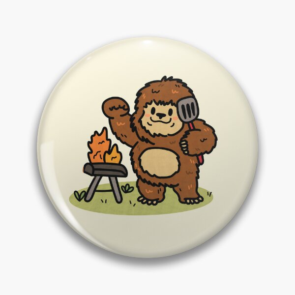 Item preview, Cute Bigfoot Sasquatch BBQ Summer Cryptids designed and sold by JokeGysen.