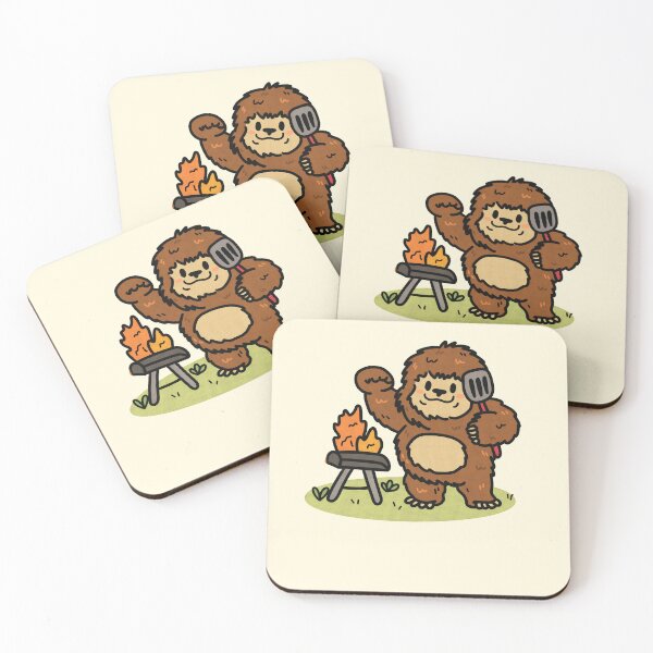 Item preview, Cute Bigfoot Sasquatch BBQ Summer Cryptids designed and sold by JokeGysen.