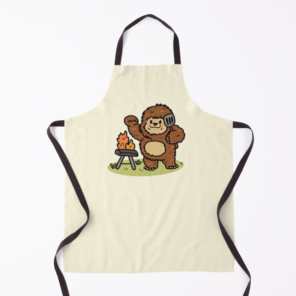 Item preview, Cute Bigfoot Sasquatch BBQ Summer Cryptids designed and sold by JokeGysen.