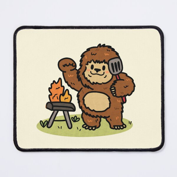 Item preview, Cute Bigfoot Sasquatch BBQ Summer Cryptids designed and sold by JokeGysen.