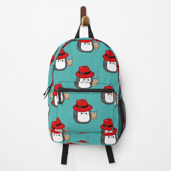 Item preview, Penguin Drinking Bubble Tea - Kawaii designed and sold by LMoonDesigns.