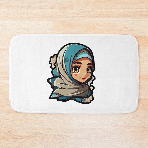 Item preview, Pretty Anime Arab Hijab Head Scarf Beautiful Girl designed and sold by MrBadDream.