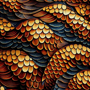 Vorschaubild zum Design Basic Scaley Australian Pattern Digital Painting von CodeAndColors
