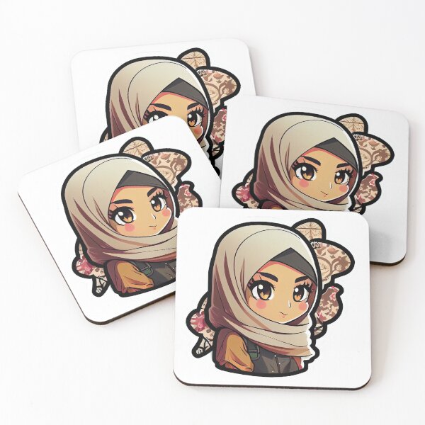 Item preview, Cool Anime Arab Hijab Head Scarf Beautiful Girl designed and sold by MrBadDream.