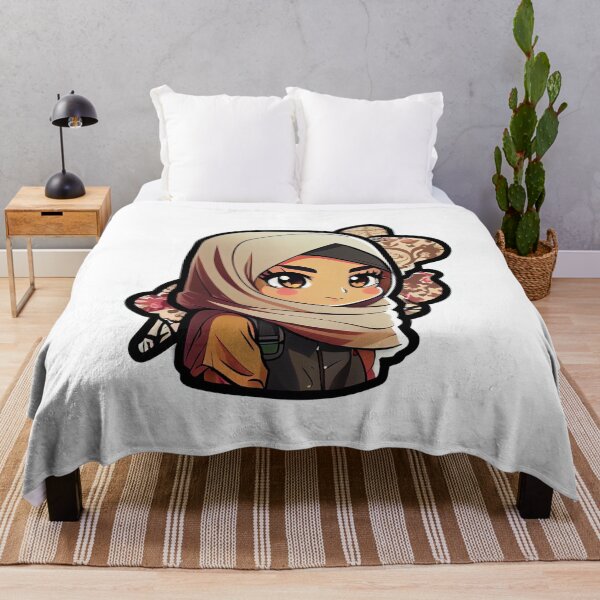 Item preview, Cool Anime Arab Hijab Head Scarf Beautiful Girl designed and sold by MrBadDream.