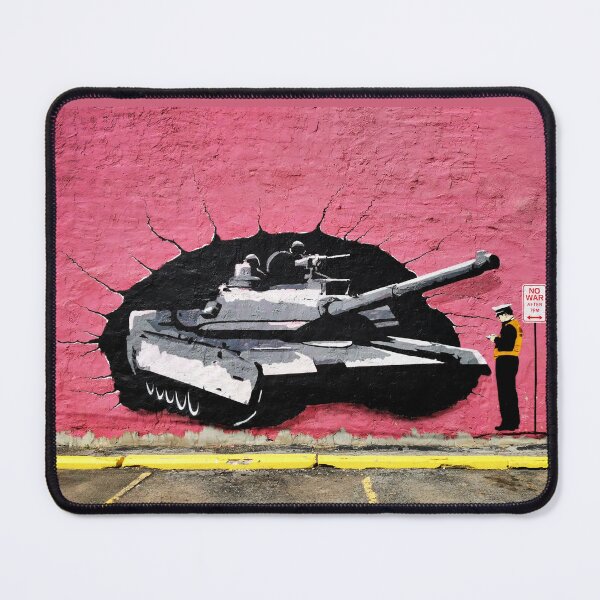 Item preview, No War After 7pm - Banksy Street Art Tank designed and sold by Teecha.