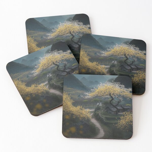 Item preview, Beautiful landscape countryside artwork in spring 22 designed and sold by jetaiart.