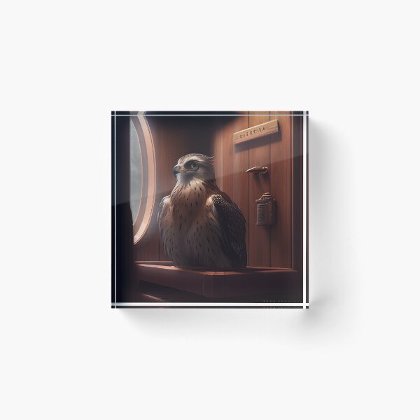Item preview, Platinum Falcon in the Sauna Digital Painting designed and sold by CodeAndColors.