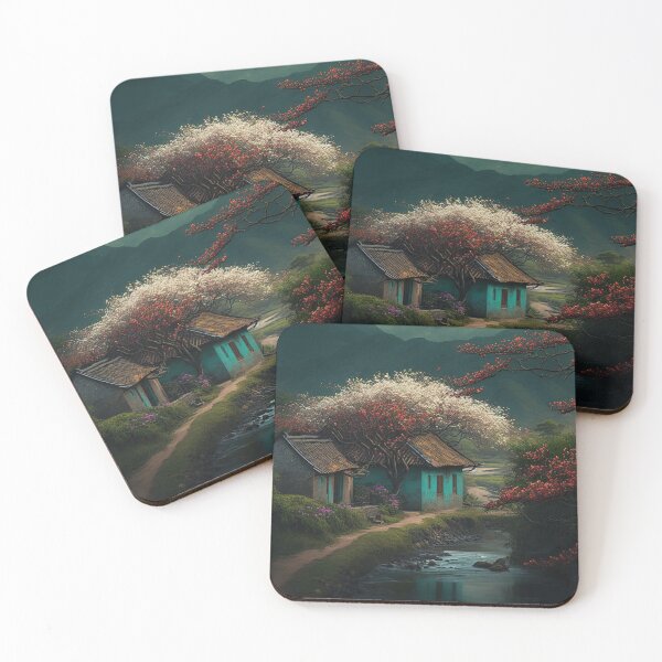 Item preview, Beautiful landscape countryside artwork in spring 23 designed and sold by jetaiart.