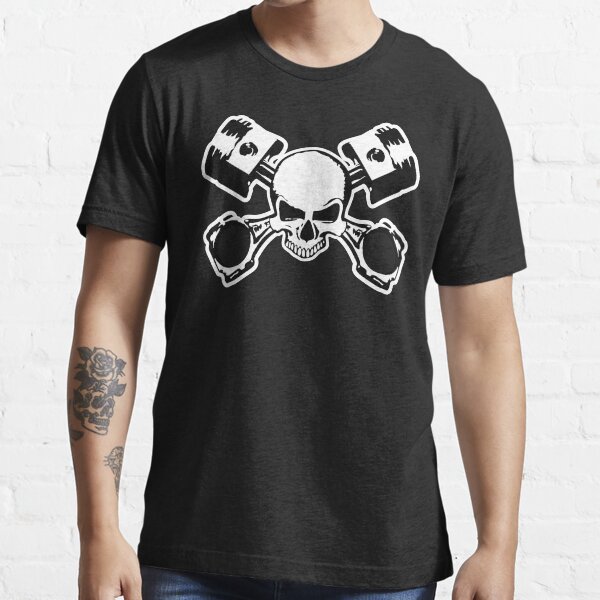 Skull and Crossed Pistons Essential T-Shirt