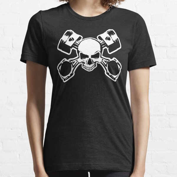 Skull and Crossed Pistons Essential T-Shirt