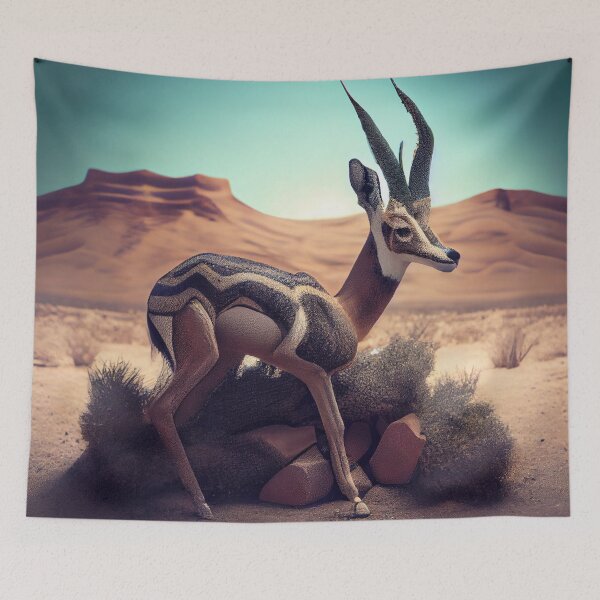 Item preview, A Gloved Gazelle in Crumble Digital Painting designed and sold by CodeAndColors.