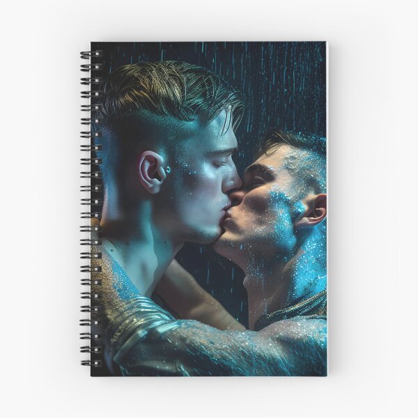 Item preview, Rainy Cyberpunk Kiss - LGBT designed and sold by PenguiQueer.