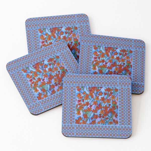 Item preview, Orange Floral Design designed and sold by Nira Dabush.