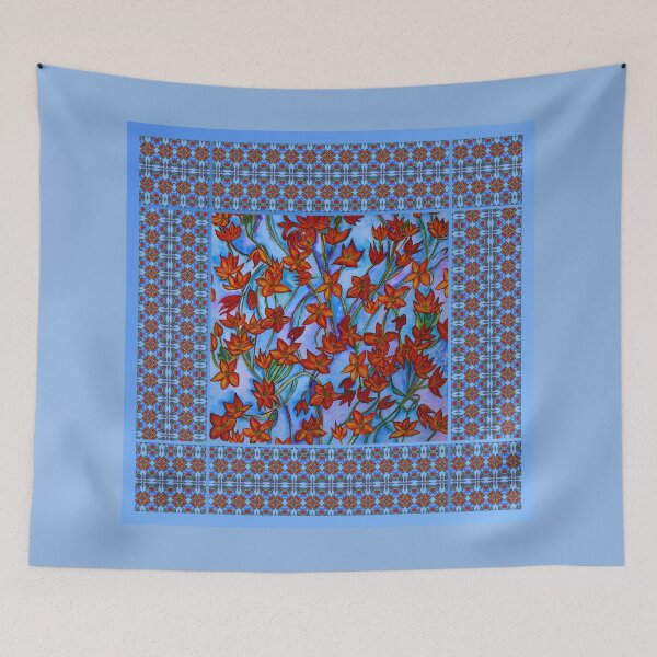 Item preview, Orange Floral Design designed and sold by Nira Dabush.