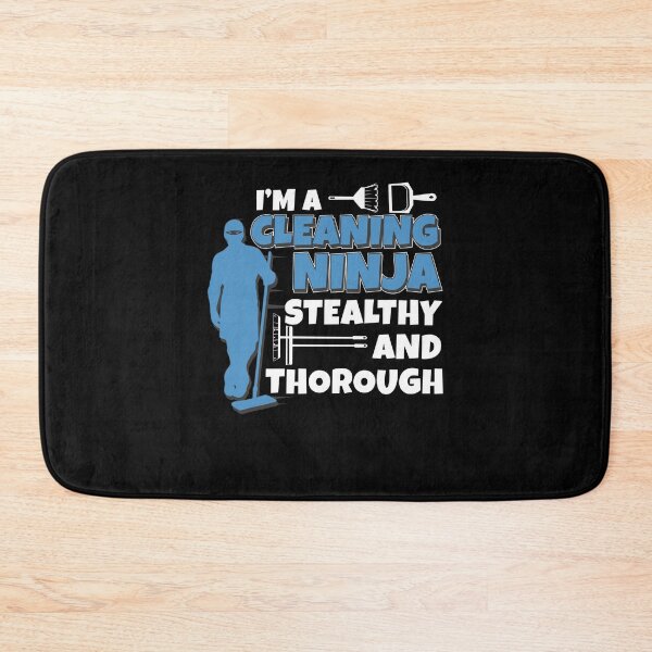 Item preview, Housekeeper Cleaning Ninja Funny House Cleaner designed and sold by StrongShirts.