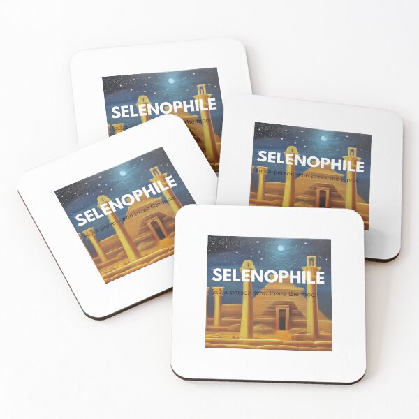Item preview, selenophile word text typography definition meaning human love moon denial egypt meme pyramid night oil painting sticker designed and sold by FRH Design ⭐⭐⭐⭐⭐.