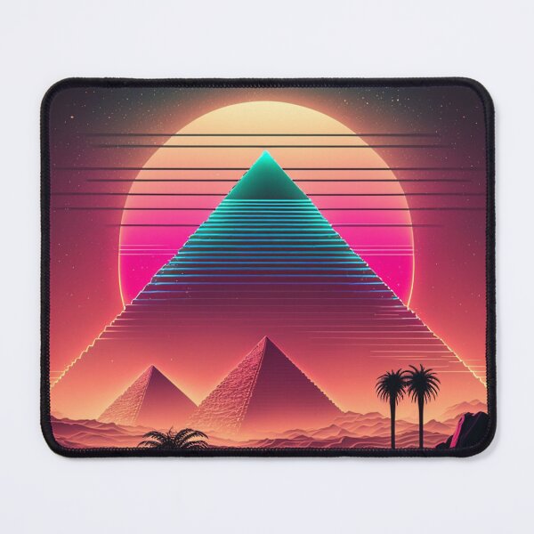 Item preview, 80s Synthwave cyberpunk Egypt - Pyramids designed and sold by RESToRAPTOR.