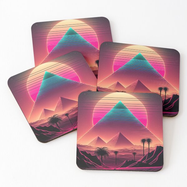 Item preview, 80s Synthwave cyberpunk Egypt - Pyramids designed and sold by RESToRAPTOR.