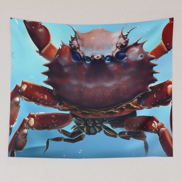 Item preview, Large Sea Crab In The Deep Blue Sea designed and sold by Ink Art Design.