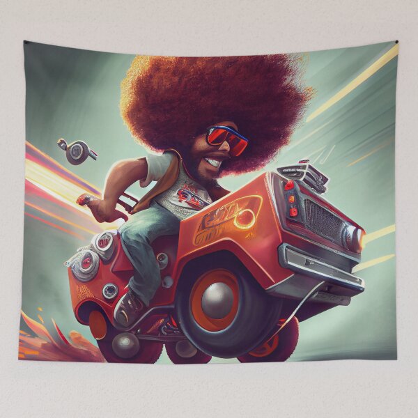 Item preview, Groovin With the Shaggy Torque Digital Painting designed and sold by CodeAndColors.