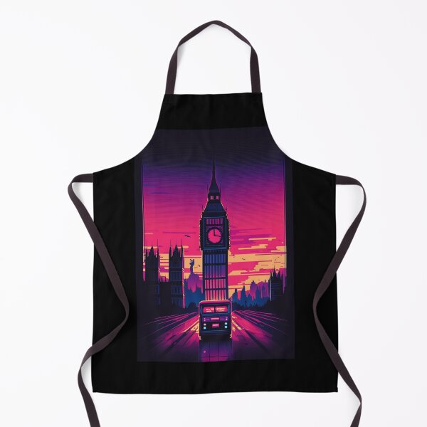 Item preview, 80s Synthwave cyberpunk London - Big Ben designed and sold by RESToRAPTOR.