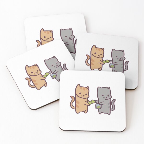 Item preview, Silly Cartoon Cats Doing a Catnip Deal designed and sold by ThumboArtBumbo.