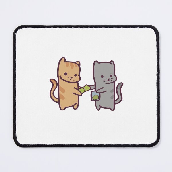 Item preview, Silly Cartoon Cats Doing a Catnip Deal designed and sold by ThumboArtBumbo.