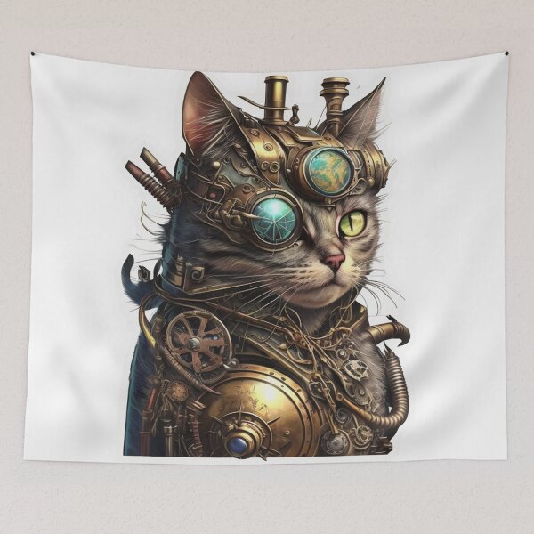 Item preview, Steampunk Animals - Mechanical Cats #15 designed and sold by MindAsylum.