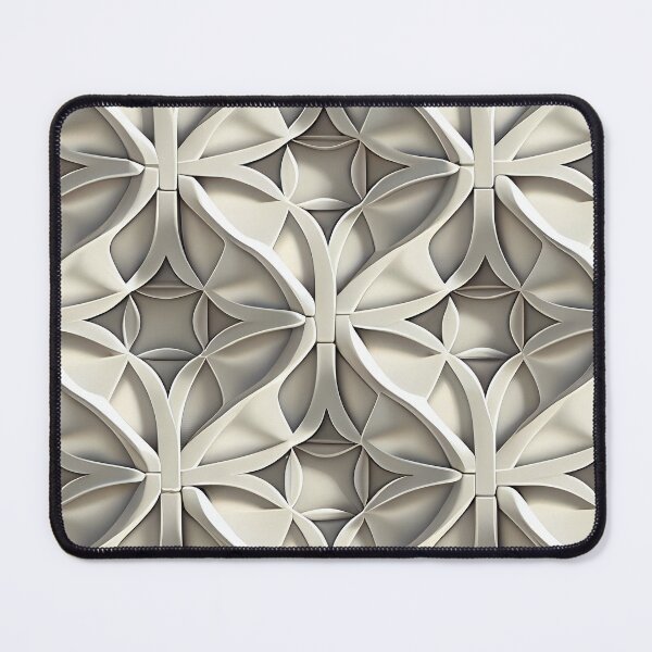 Item preview, Pale Three Dimensional Monochromatic Muted California Chic Pattern Digital Painting designed and sold by CodeAndColors.