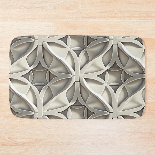 Artikelvorschau, Pale Three Dimensional Monochromatic Muted California Chic Pattern Digital Painting entworfen und verkauft von CodeAndColors.